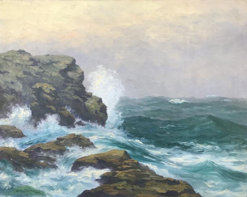 William Reuben Clark Wood Crashing Surf 