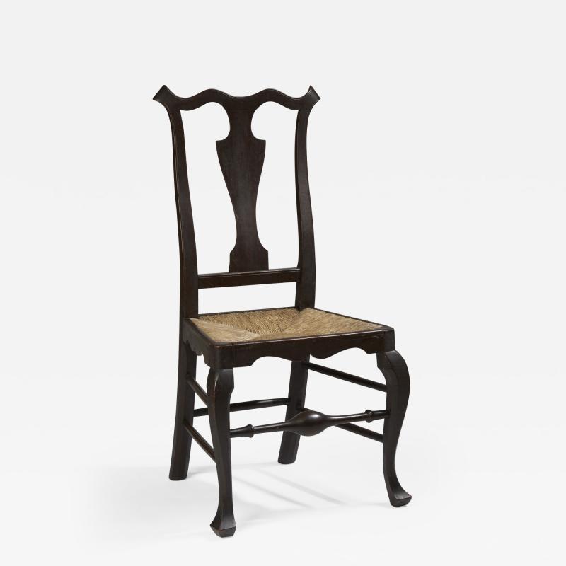 William Savery A Philadelphia maple rush seat side chair attributed to William Savery