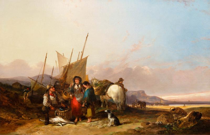 William Shayer Sr Sussex Coast 1854 William Shayer Sr 