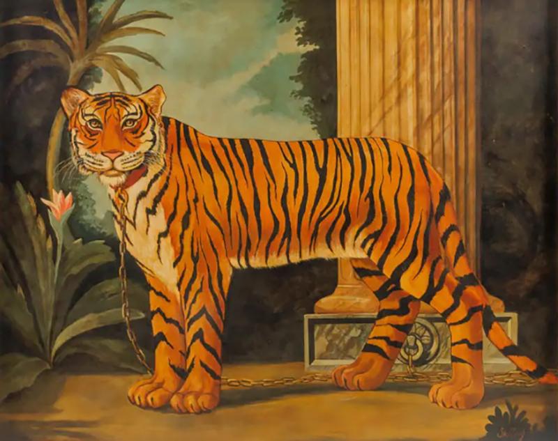 William Skilling William Skilling American British 1862 1964 Tiger Oil on Canvas Painting