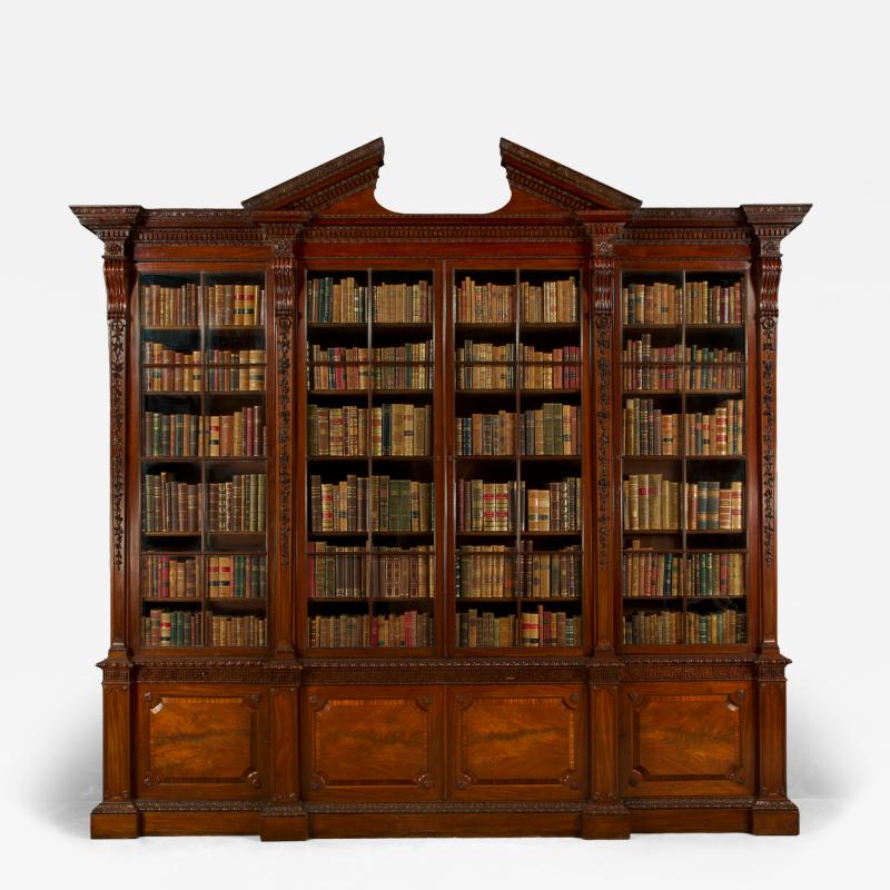 William Vile George III breakfront library bookcase attributed to William Vile and John Cobb