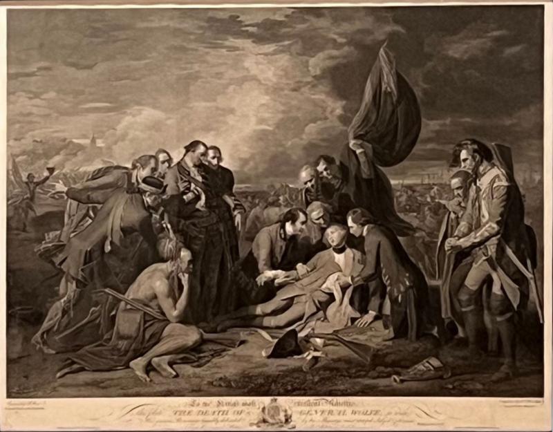 William Woollett The Death of General Wolfe Engraving by William Woollett after Benjamin West