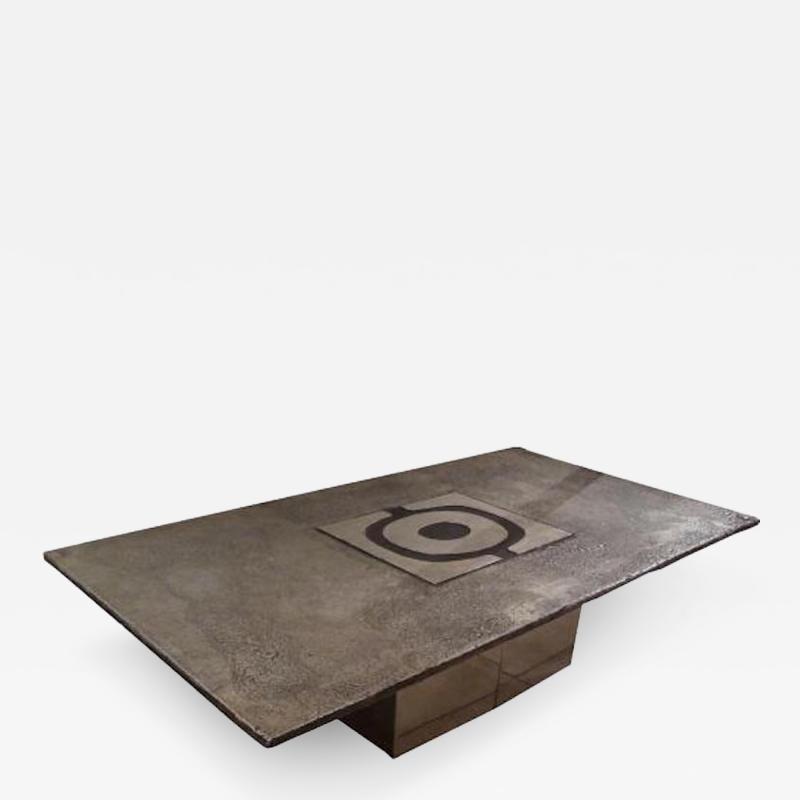 Willy Ceysens Willy Ceysens Modernist Cocktail Table in Cast Steel Belgium Circa 1970