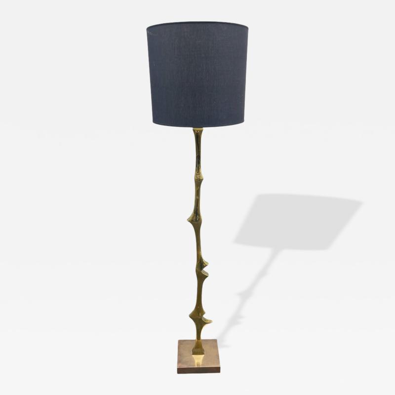 Willy Daro 1970s Sculptural bronze Floor lamp by Willy Daro