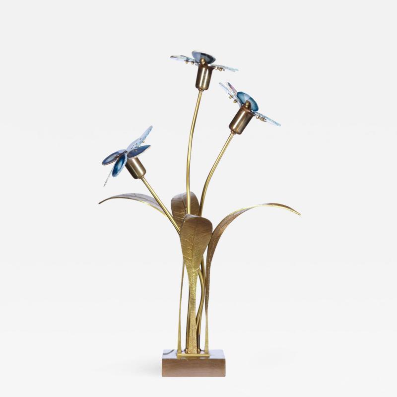 Willy Daro Awesome agate lamp by Willy Daro