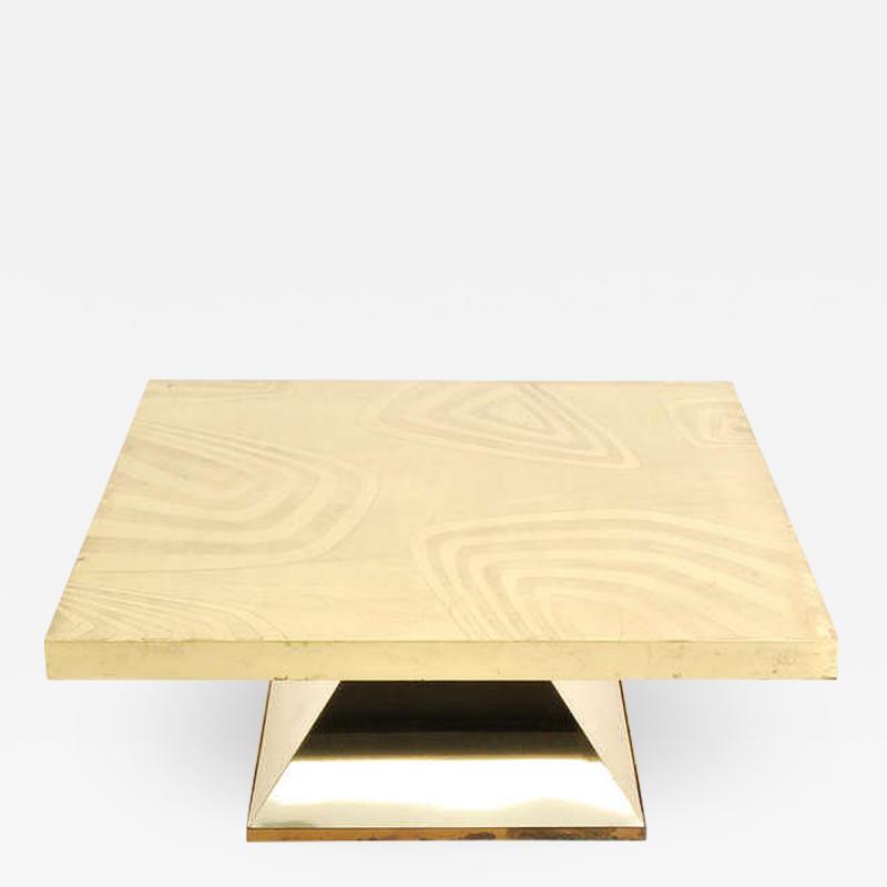 Willy Daro BRASS LOW TABLE BY WILLY DARO