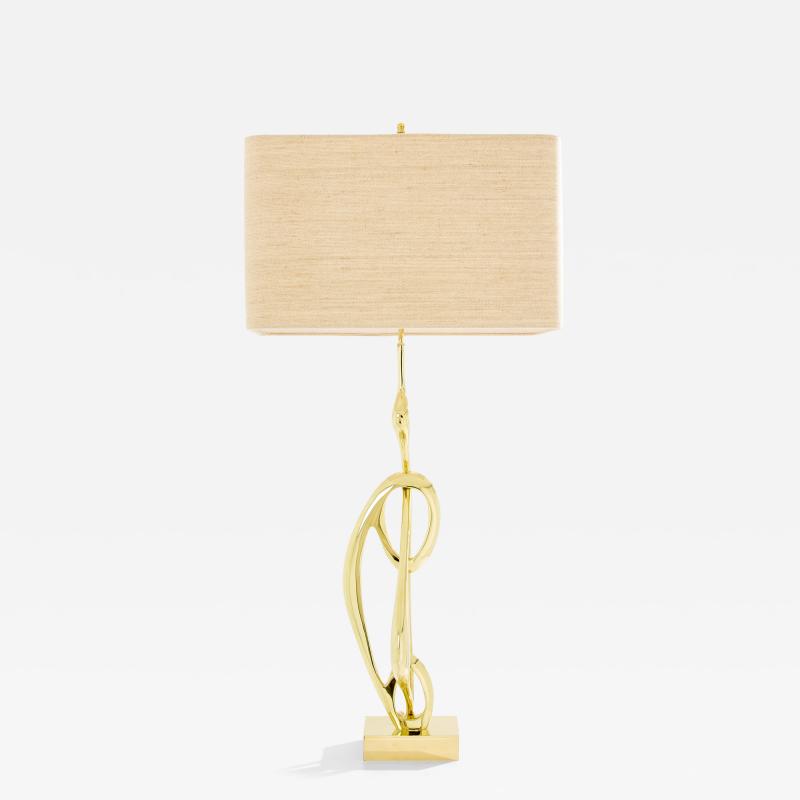 Willy Daro Willy Daro bronze sculpture table lamp 1970