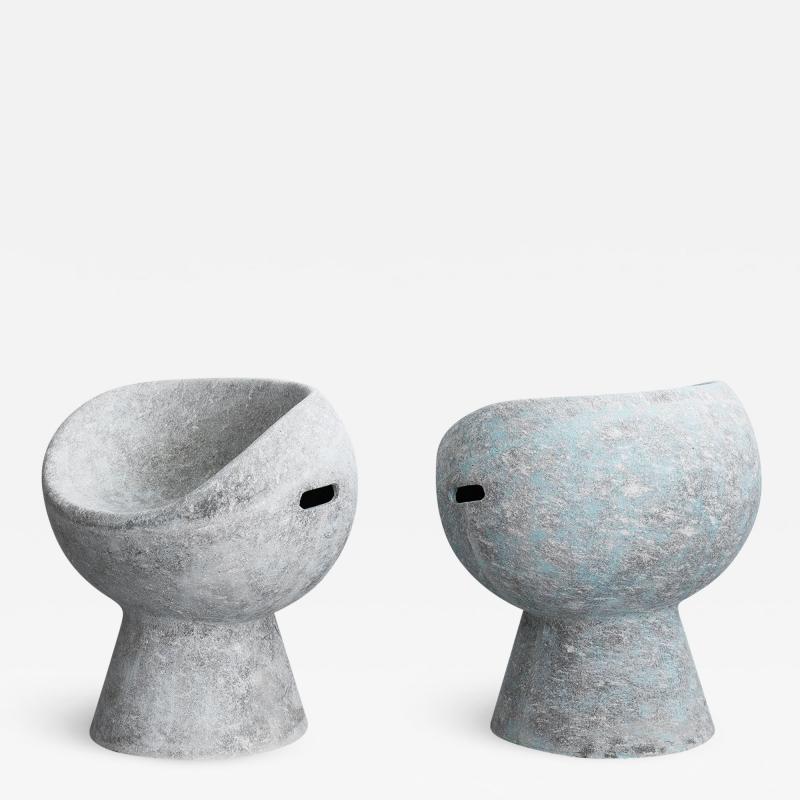 Willy Guhl CEMENT POD CHAIRS BY WILLY GUHL