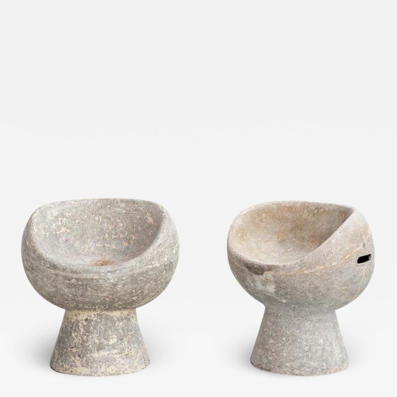 Willy Guhl CEMENT POD CHAIRS BY WILLY GUHL