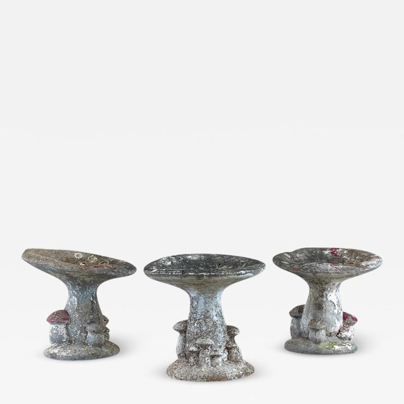 Willy Guhl CONCRETE MUSHROOM STOOLS