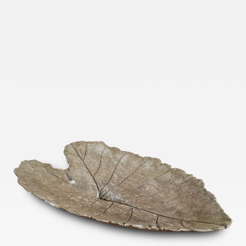Willy Guhl Large Concrete Leaf in the style of Willy Guhl