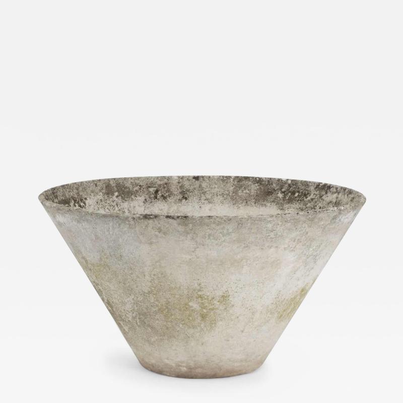 Willy Guhl Large Tapered Round Concrete Willy Guhl Planter