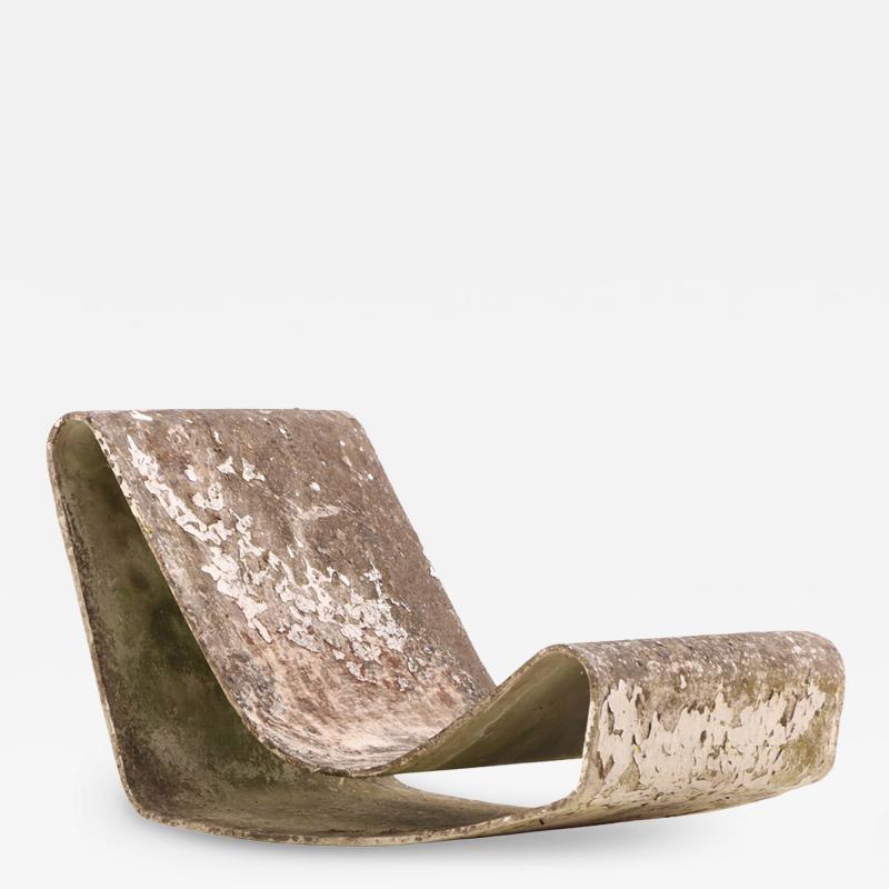Willy Guhl Rare French Cast Stone Loop Chair Designed by Willy Guhl C 1970