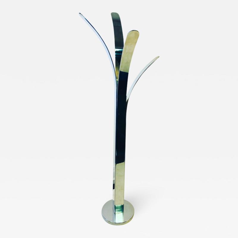 Willy Rizzo MODERNIST CHROME COAT RACK IN THE MANNER OF WILLY RIZZO