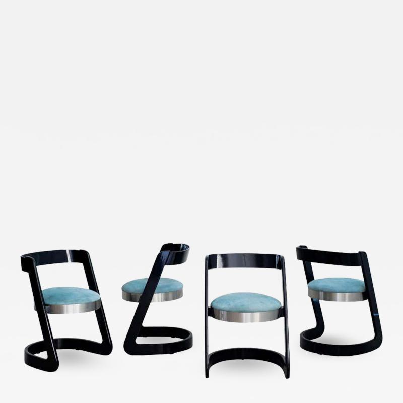Willy Rizzo WILLY RIZZO CHAIRS SET OF 4