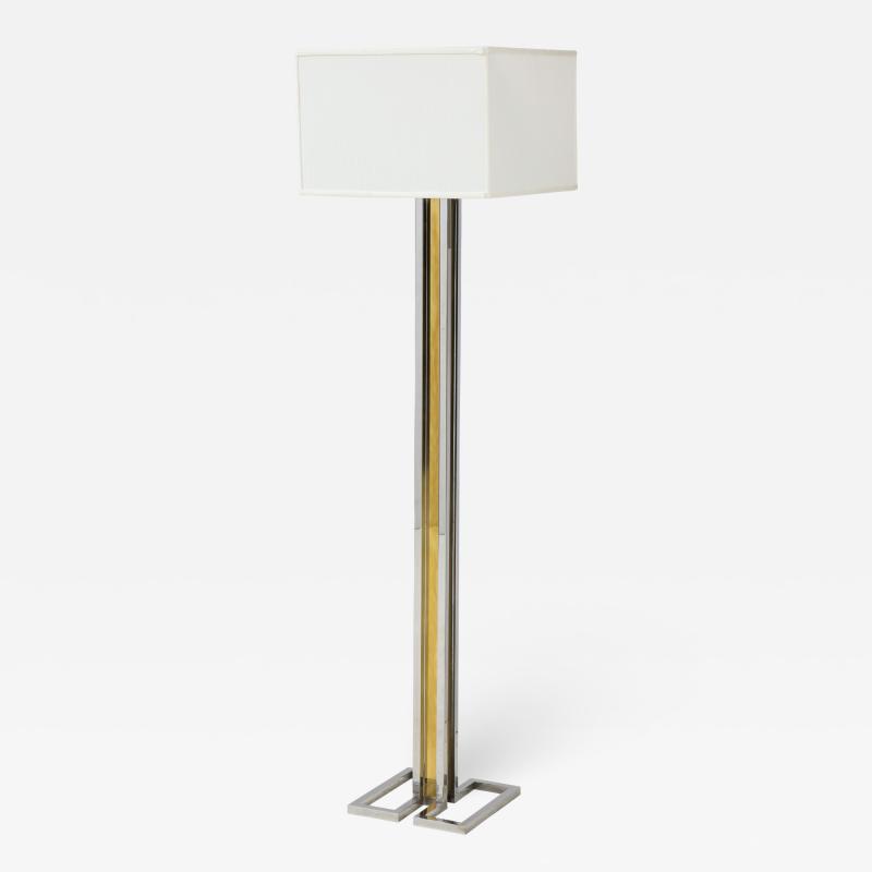 Willy Rizzo Willy Rizzo Brass And Chrome Floor Lamp