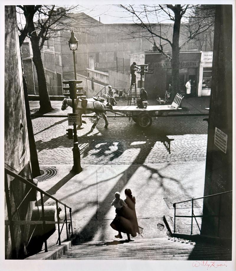 Willy Ronis Framed Photograph Avenue Simon Bolivar Paris by Willy Ronis
