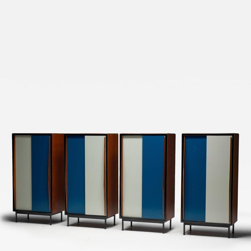 Willy Van der Meeren Modernist Wardrobes by Willy Van Der Meeren for Tubax Belguim 1950s