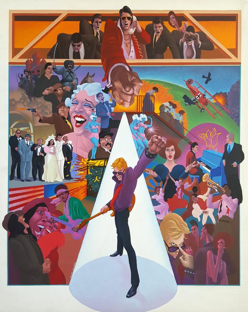 Wilson McLean Movie Poster Illustration for American Pop 