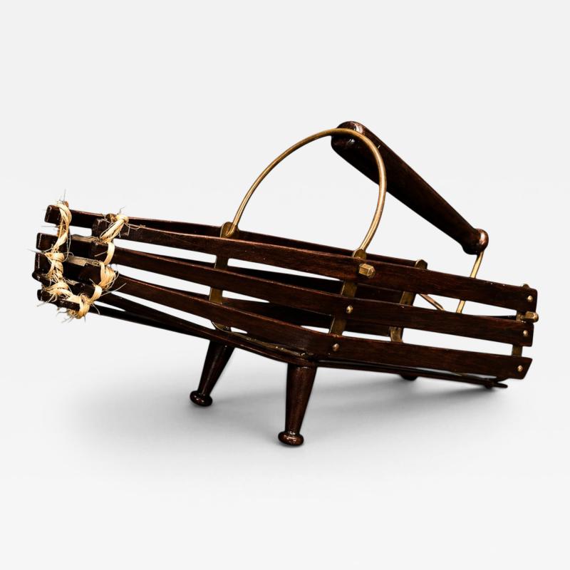 Wine holder in Rosewood Metal Unknown 1960s