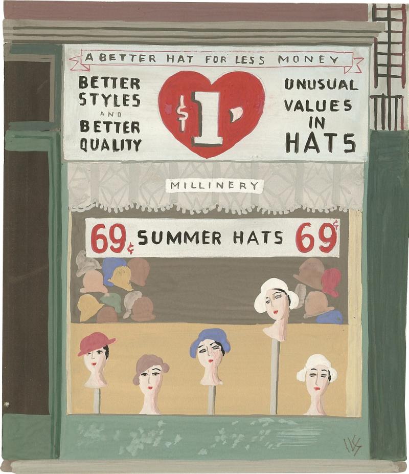 Witold Gordon Witold Gordon Gouache Summer Hats Vanity Fair