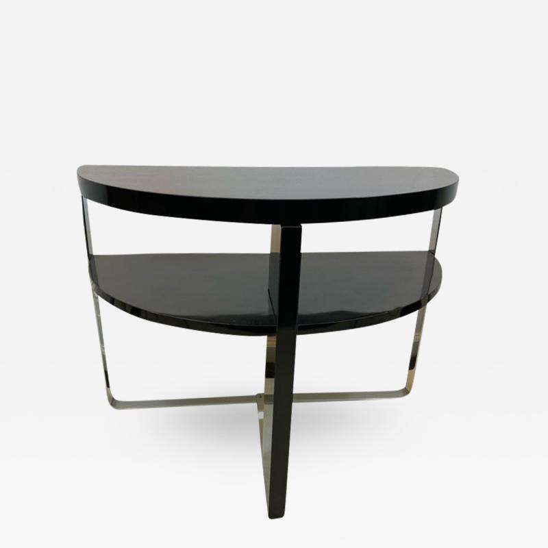 Wolfgang Hoffmann ART DECO MODERNIST DEMILUNE TABLE BY WOLFGANG HOFFMAN