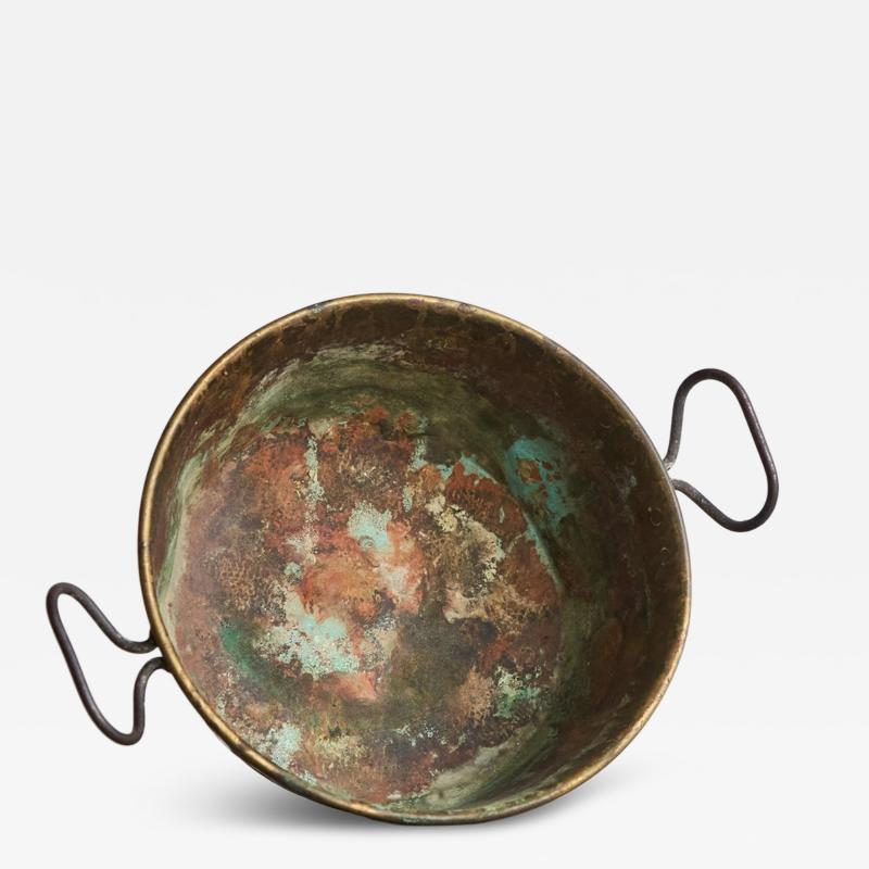 Wonderfully Patinated Antique Pan in Copper 19th Century