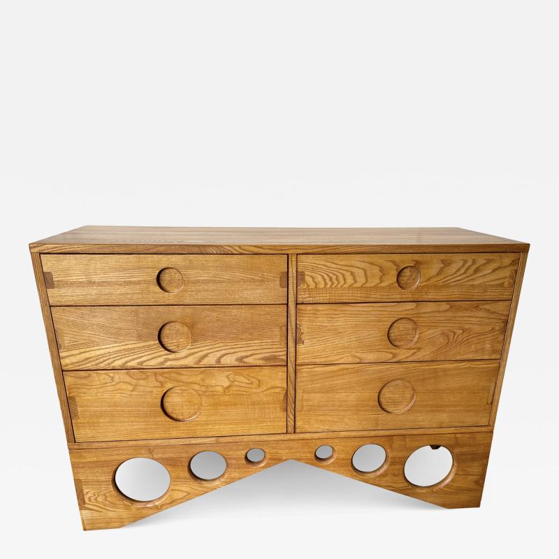 Wood Chest of Drawers Circle Decor Italy