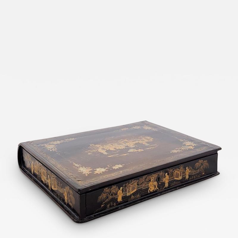Worn Chinese Export Writing Box circa 1870