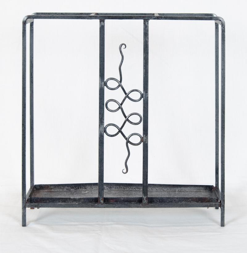 Wrought Iron Art Deco Umbrella Stand