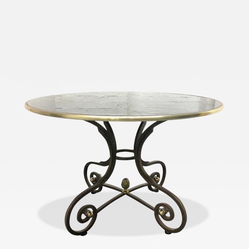 Wrought Iron Brass Center Table