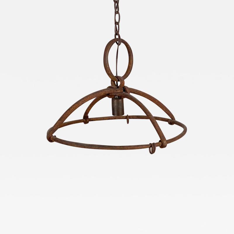 Wrought Iron Rack Chandelier Spain Circa 18 19th Century