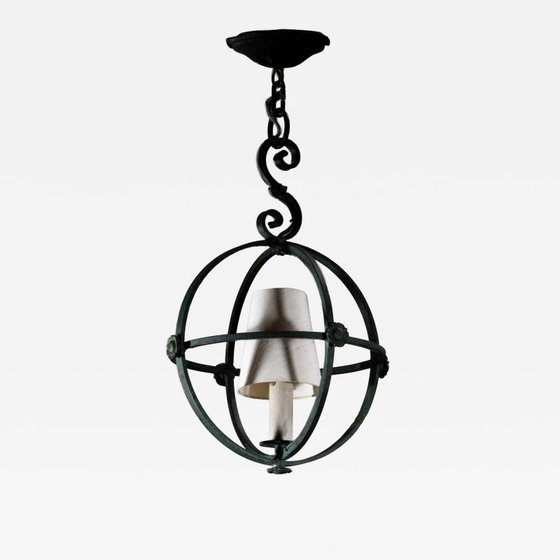 Wrought iron pendant
