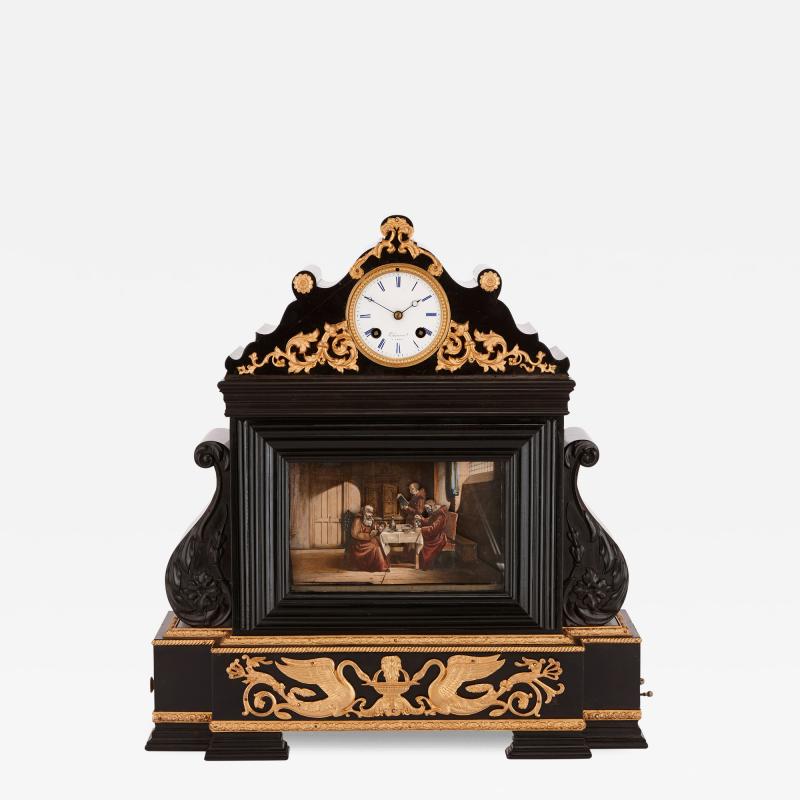 Xavier Tharin 19th Century French musical automaton clock