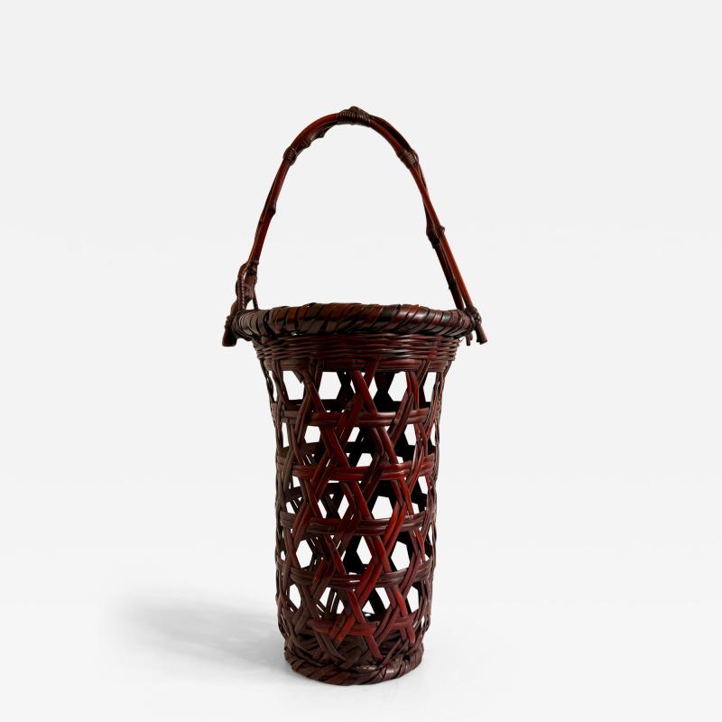 Yamashita Kochikusai Japanese Bamboo Basket Ikebana by Yamashita Kochikusai