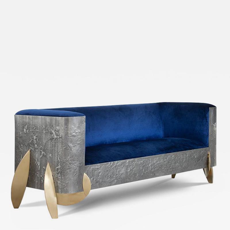 Yann Dessauvages Blue Sofa by Yann Dessauvages