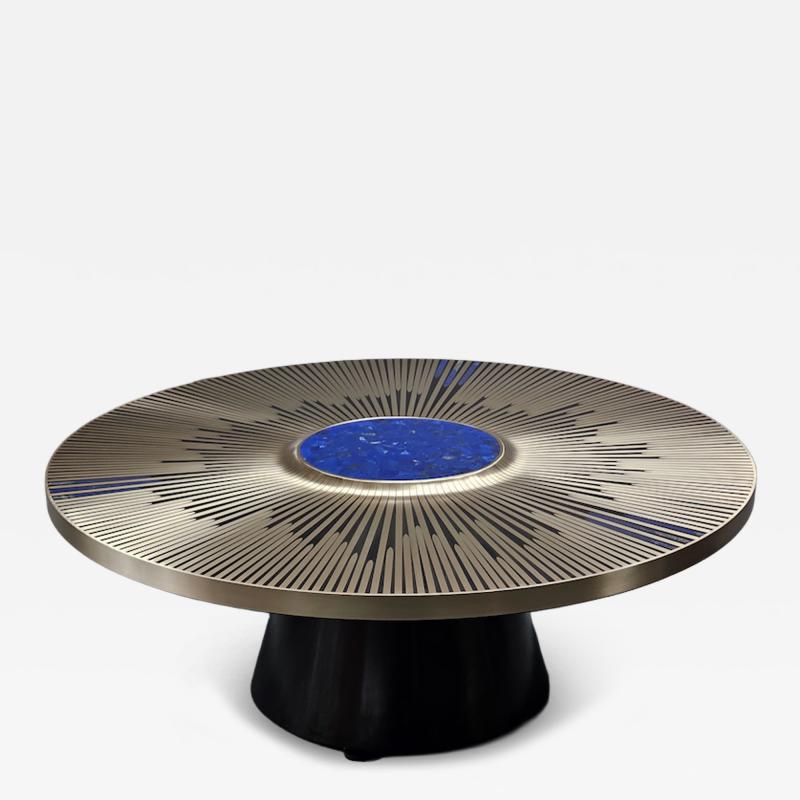 Yann Dessauvages Sunburst Cocktail Table by Yann Dessauvages