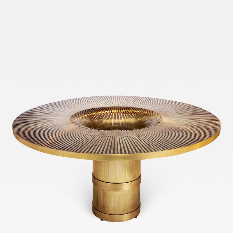 Yann Dessauvages The Vortex Dining Center Table by Yann Dessauvages