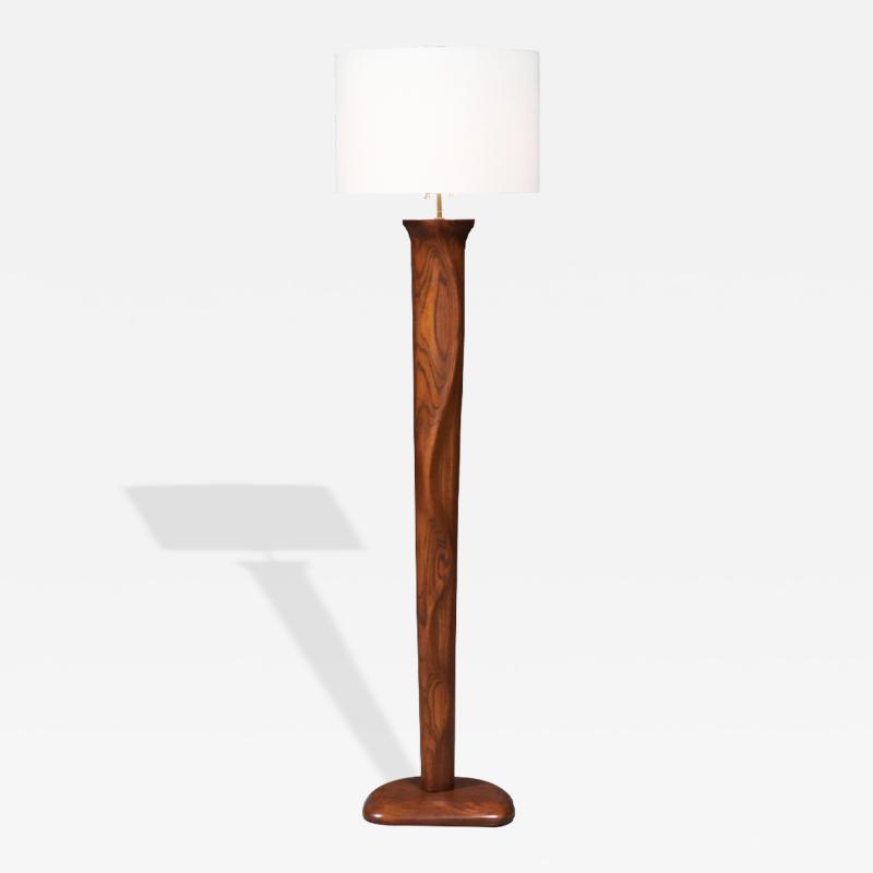 Yasha Heifetz Yasha Heifetz Carved Serpentine Style Floor Lamp