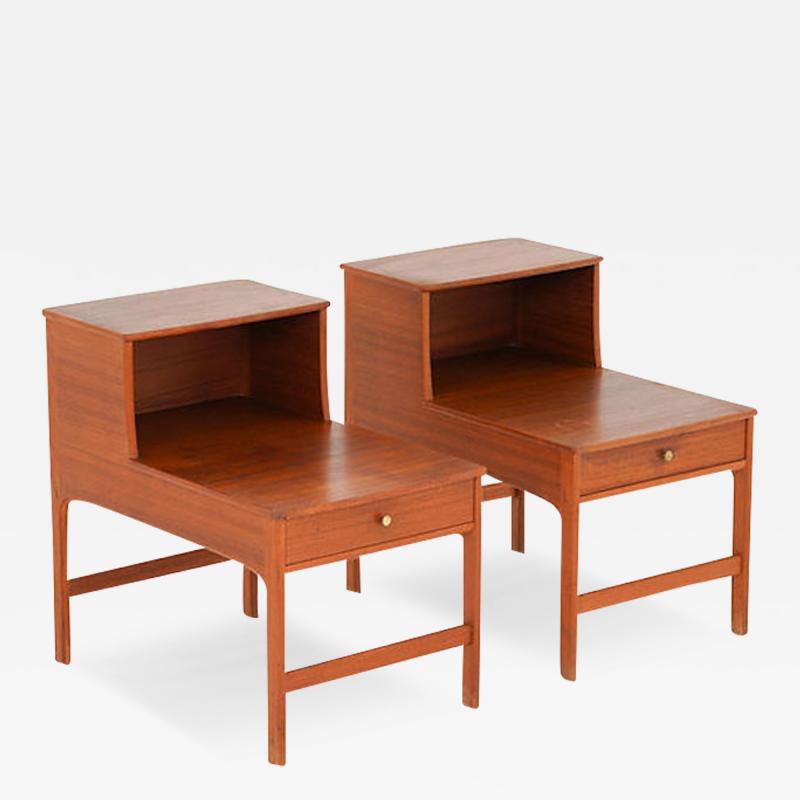 Yngvar Sandstr m Scandinavian Midcentury Bedside Tables by Yngvar Sandstr m