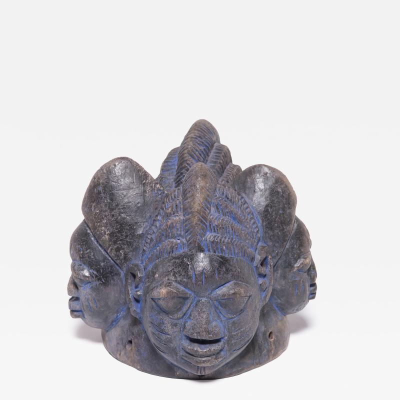 Yoruba Four Headed Egungun Headdress