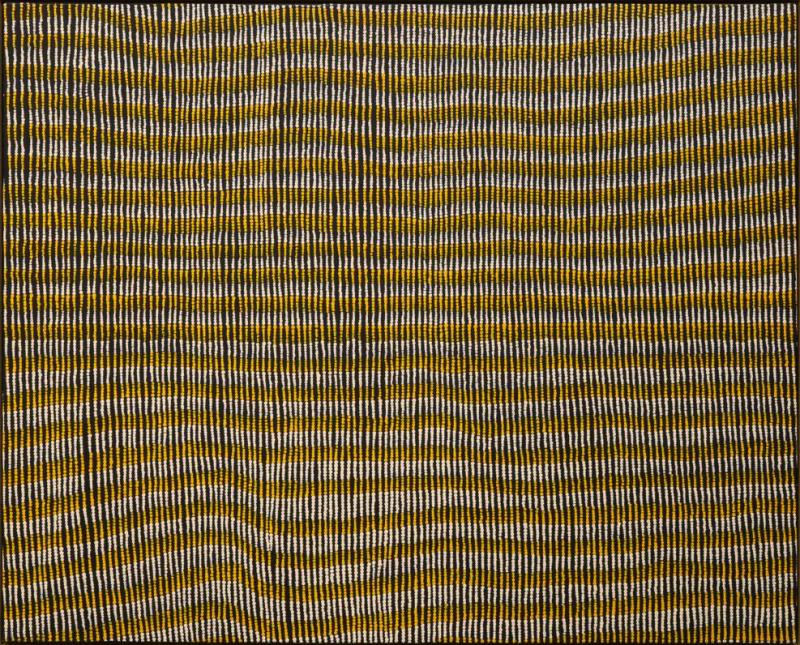 Yukultji Napangati Large Abstract Dreamtime Aboriginal Painting by Yukultji Napangati