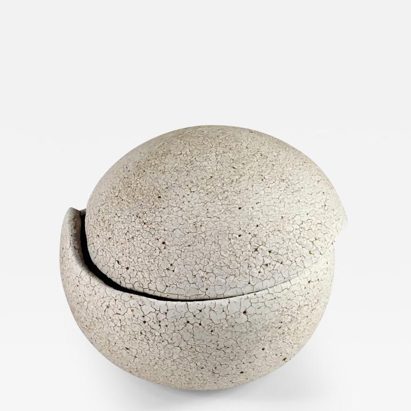 Yumiko Kuga Covered Orb Vessel Pottery by Yumiko Kuga