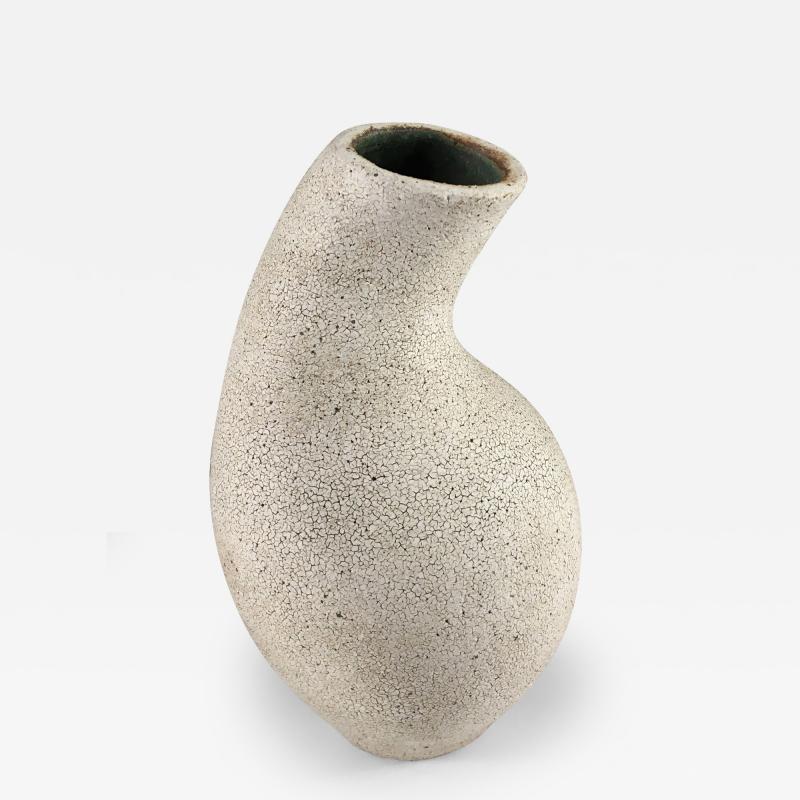 Yumiko Kuga Curved Neck Ceramic Vase by Yumiko Kuga