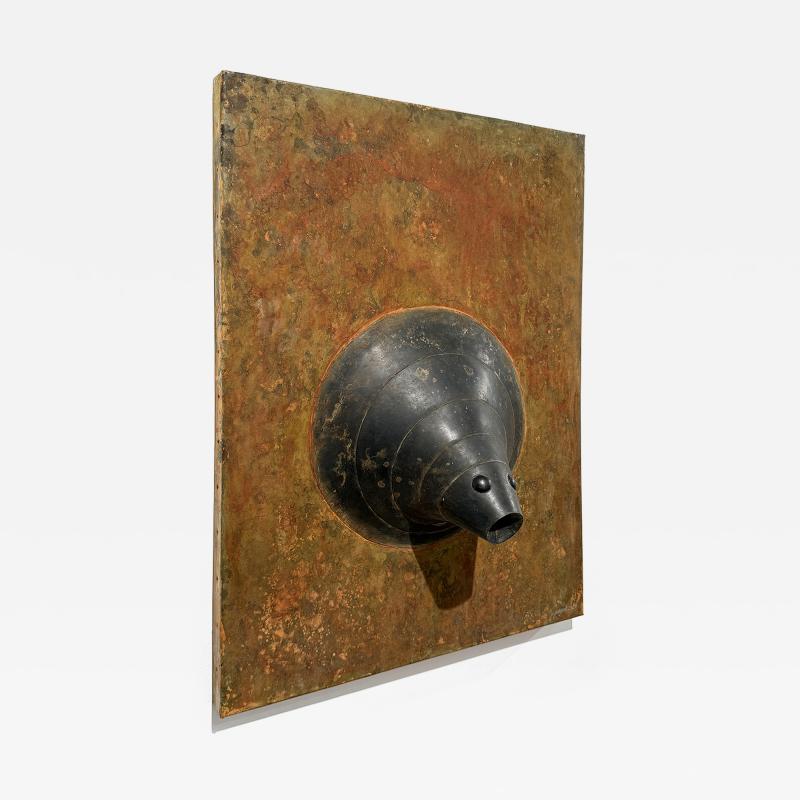 Yves PAGART LE MEROU One of a kind zoomorphic wall sculpture