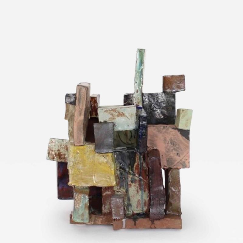 Zachary Weber Zachary Weber contemporary polychrome ceramic sculpture slice study