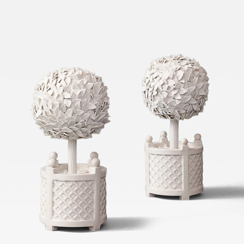 Zachary Zimmerman Pair of Ceramic Topiaries 2023