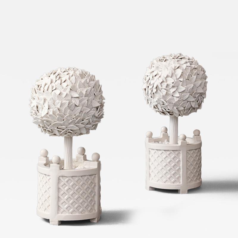 Zachary Zimmerman Pair of Ceramic Topiaries 2023