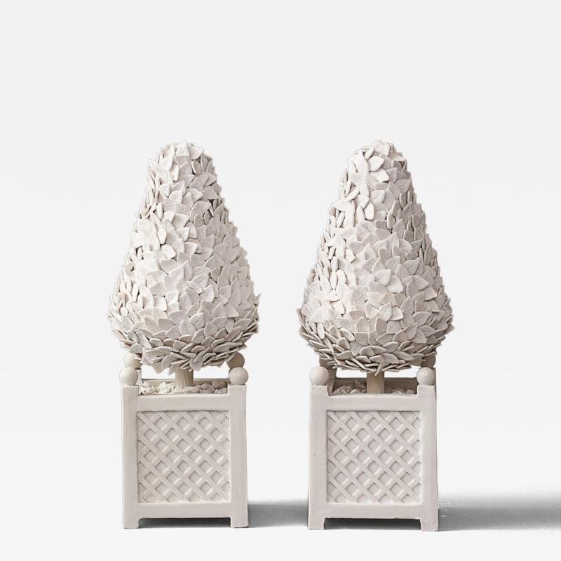 Zachary Zimmerman Pair of Ceramic Topiaries 2023