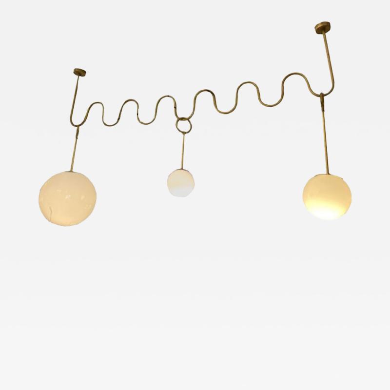Zig Zag Lamp with 3 Movable Spheres
